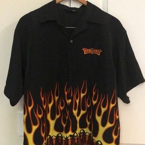 JAWS Las Vegas Flame Button-down (XL)